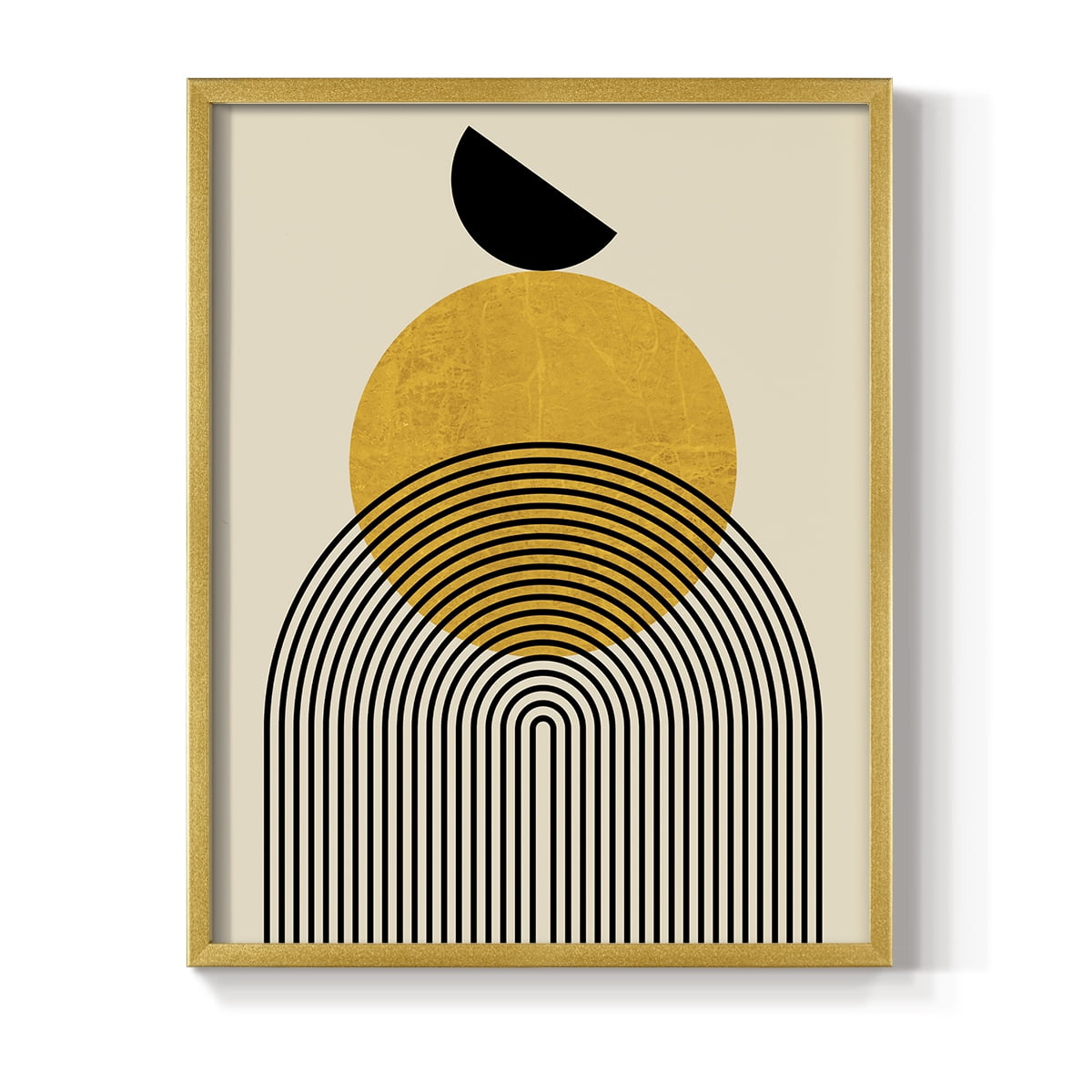 Golden Arches in Gold Solid Wood 16 x 20 Framed Print