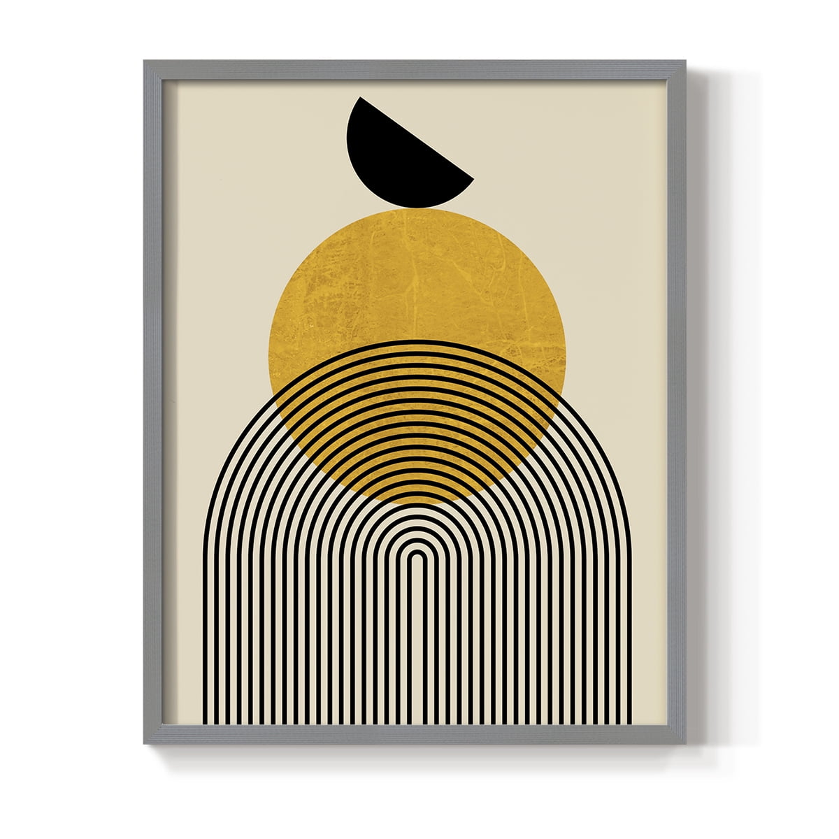Golden Arches in Gray Solid Wood 8 x 10 Framed Print