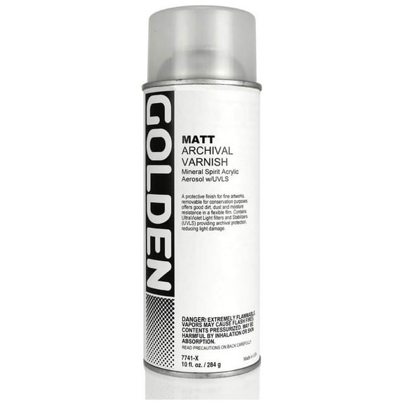 Golden Archival Varnish Spray, 10 Oz, Matte