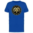thumbnail image 1 of Golden Aries Black Frame T-Shirt Men -Image by Shutterstock, Male Medium, 1 of 2