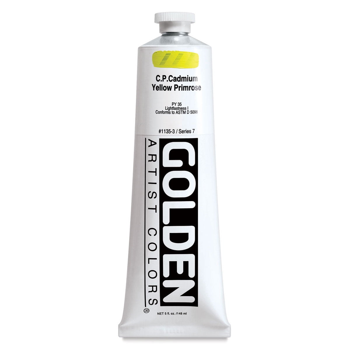 Golden Artist Acrylic, 5 Ounce Tube, Cadmium Yellow Primrose (1135-3)