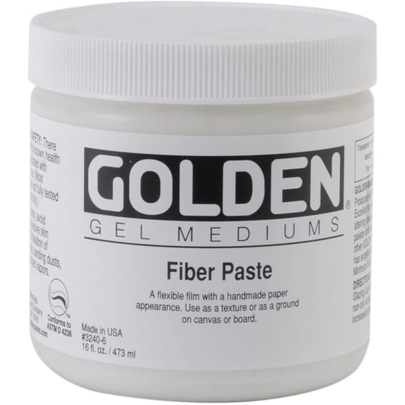 Golden Artist Colors 16 oz Fiber Paste Gel Medium