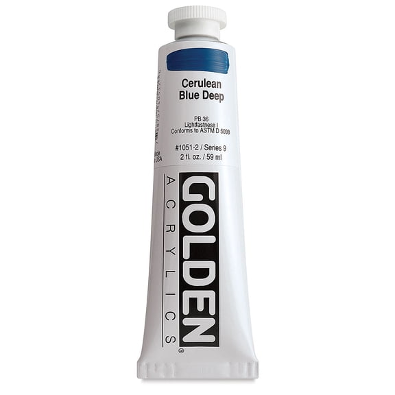 Golden Artist Colors 2 Oz Heavy Body Acrylic Color Paints