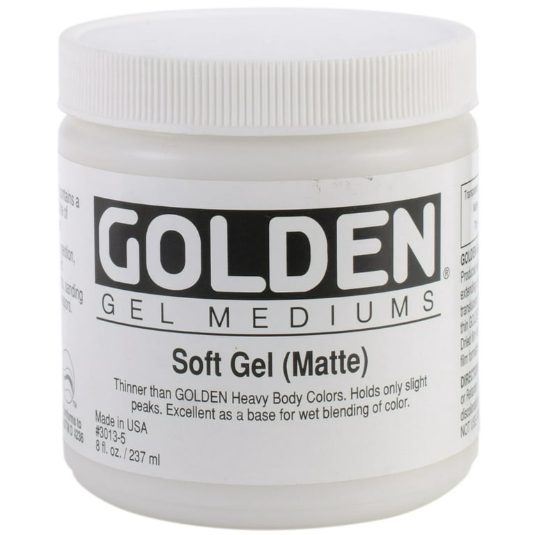 GOLDEN Soft Gel Medium, Gloss, 8 oz. – Artistic Artifacts