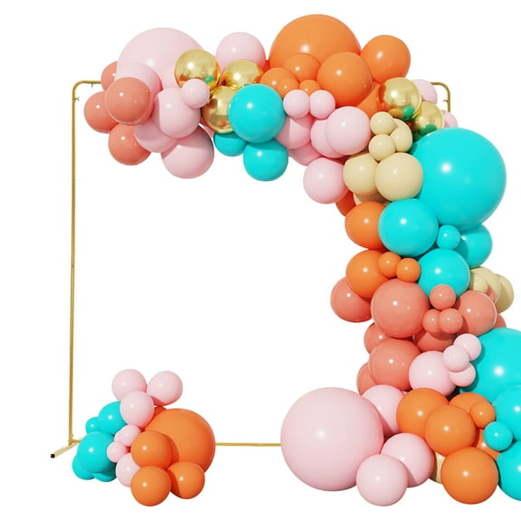 Golden Backdrop Stand, Background Decoration Kit for Wedding/Ceremony/Party