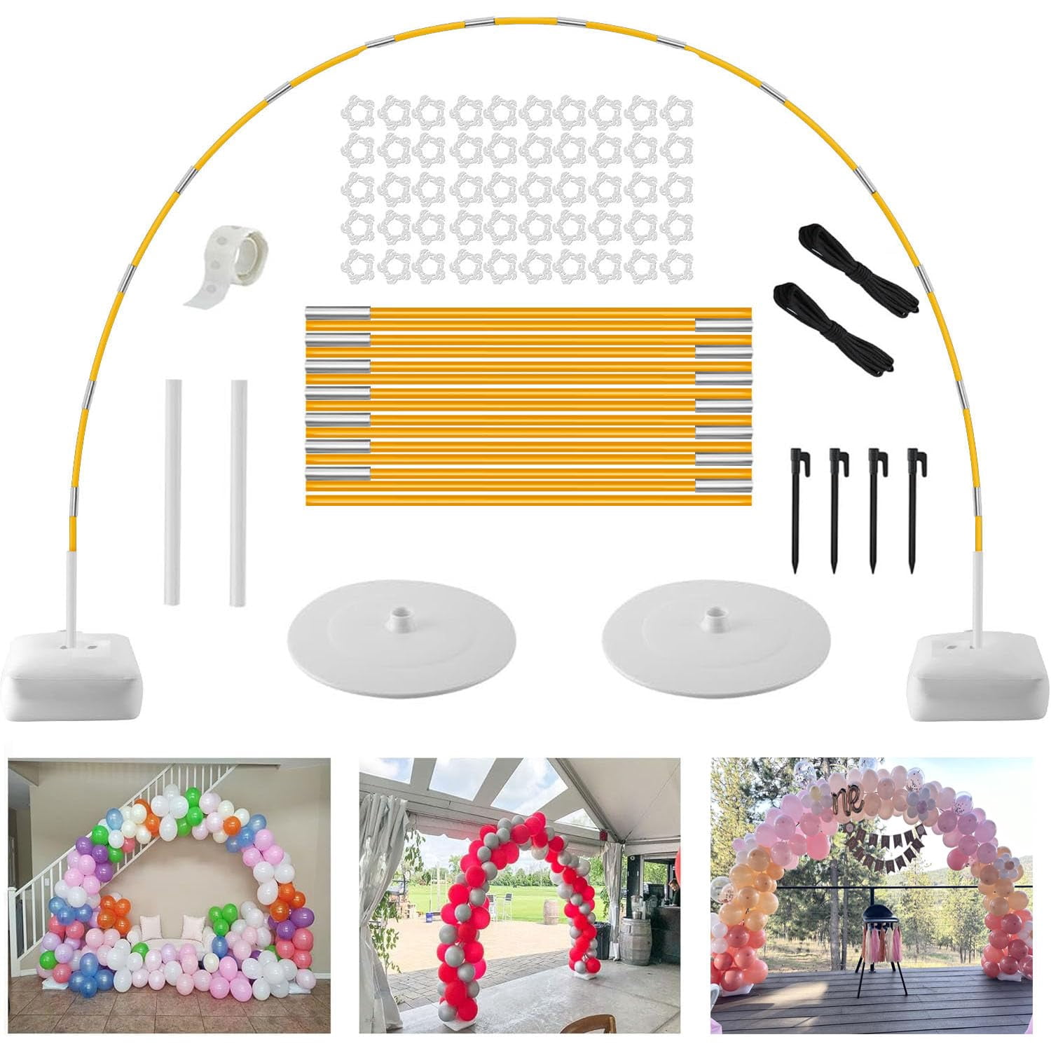golden-balloon-arch-kit-adjustable-10ft-wide-9ft-tall-stand-for-party