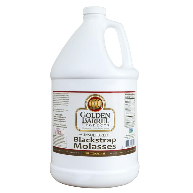 Golden Barrel Bulk SCH4&nbsp;Unsulfured Blackstrap Molasses Jug (128 Fl Oz)