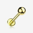 thumbnail image 1 of Golden Basic Ball Top Threadless Push-In Steel Labret, 1 of 4