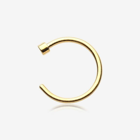 Golden Basic Nose Hoop Ring