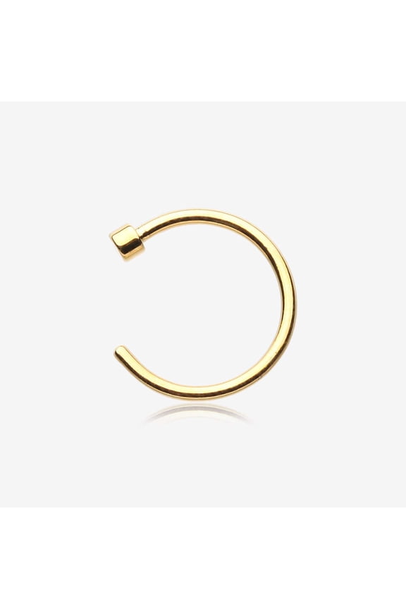 Golden Basic Nose Hoop Ring