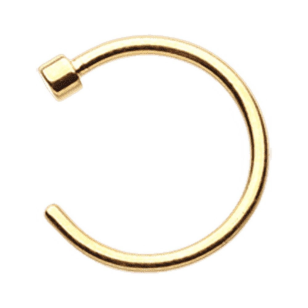 Golden Basic Steel Nose Hook Disk End Hoop Ring