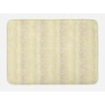thumbnail image 1 of Golden Bath Mat, Geometric Big and Little Spirals Pattern Fun Abstract Circling Ovals Rings, Plush Bathroom Decor Mat with Non Slip Backing, 29.5" X 17.5", Pale Coffee White, by Ambesonne, 1 of 2