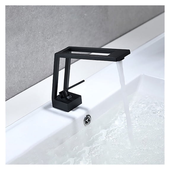Golden Bathroom Basin Faucet Fashion and Special Hollow Design Sink Fauce Hot Cold Water Mixer Tap Deck Mounted ,Easy to Install