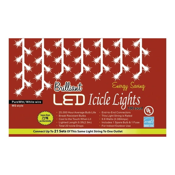 HOLIDAY LIGHTS 100L C3 ICICLE