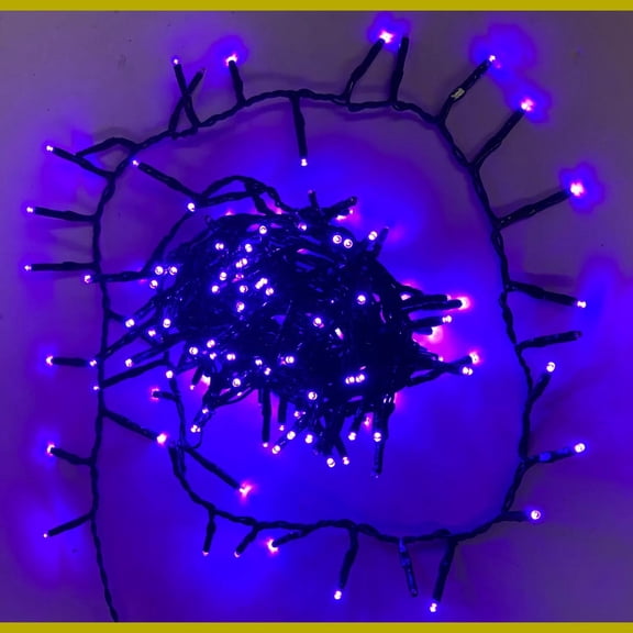 Golden Bay 200 Purple LED Lights Halloween Decoration - 16.5 ft