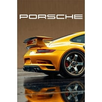 Golden Beast – Porsche 911 GT3 RS Concept Poster 【Photo Paper】