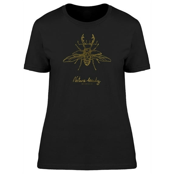 Golden Beetle Nature Beauty T-Shirt Women -Image by Shutterstock, Female Large