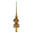 thumbnail image 1 of Golden Bell Collection Gold Reflector Tree Topper Glass Hand Painted Tt719, 1 of 3
