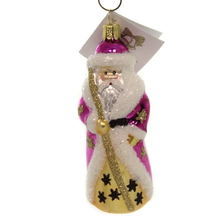 Golden Bell Collection Russian Style Santa W/Long Coat Christmas Orn St220 Pink