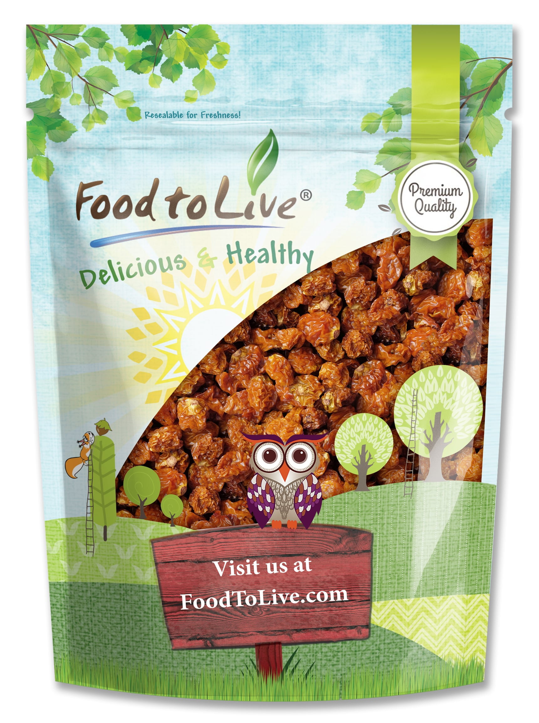 Golden Berries, 2 Pounds  Kosher, Raw, Vegan  by Food to Live