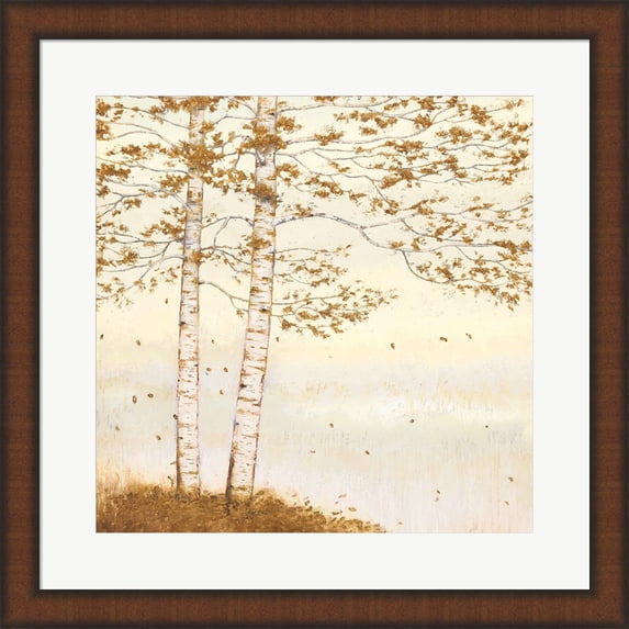 Golden Birch I Off White by James Wiens, Framed Wall Art, 19.75W x 19.75H