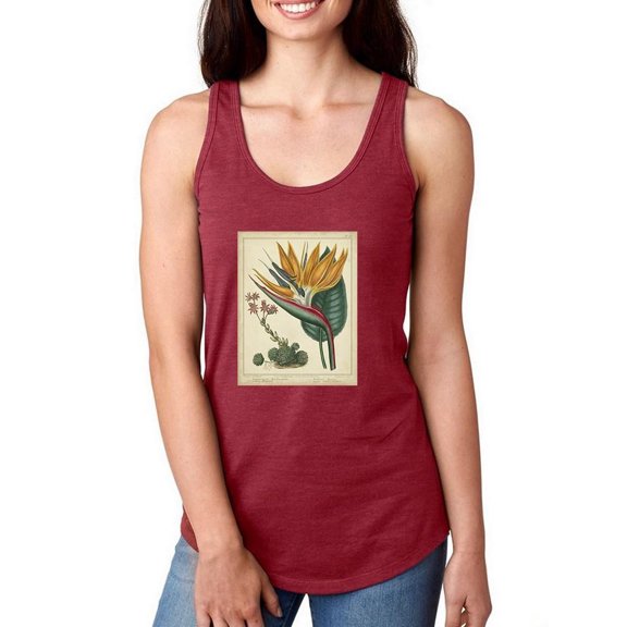 Golden Bird Of Paradise Racerback Tank Women -Sydenham Edwards Designs, Female Medium