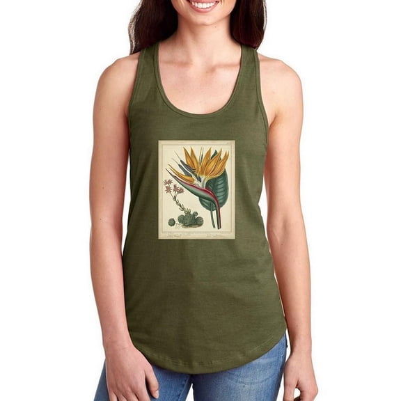 Golden Bird Of Paradise Racerback Tank Women -Sydenham Edwards Designs, Female x-Large