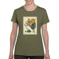 thumbnail image 1 of Golden Bird Of Paradise T-Shirt Women -Sydenham Edwards Designs, Female Medium, 1 of 4