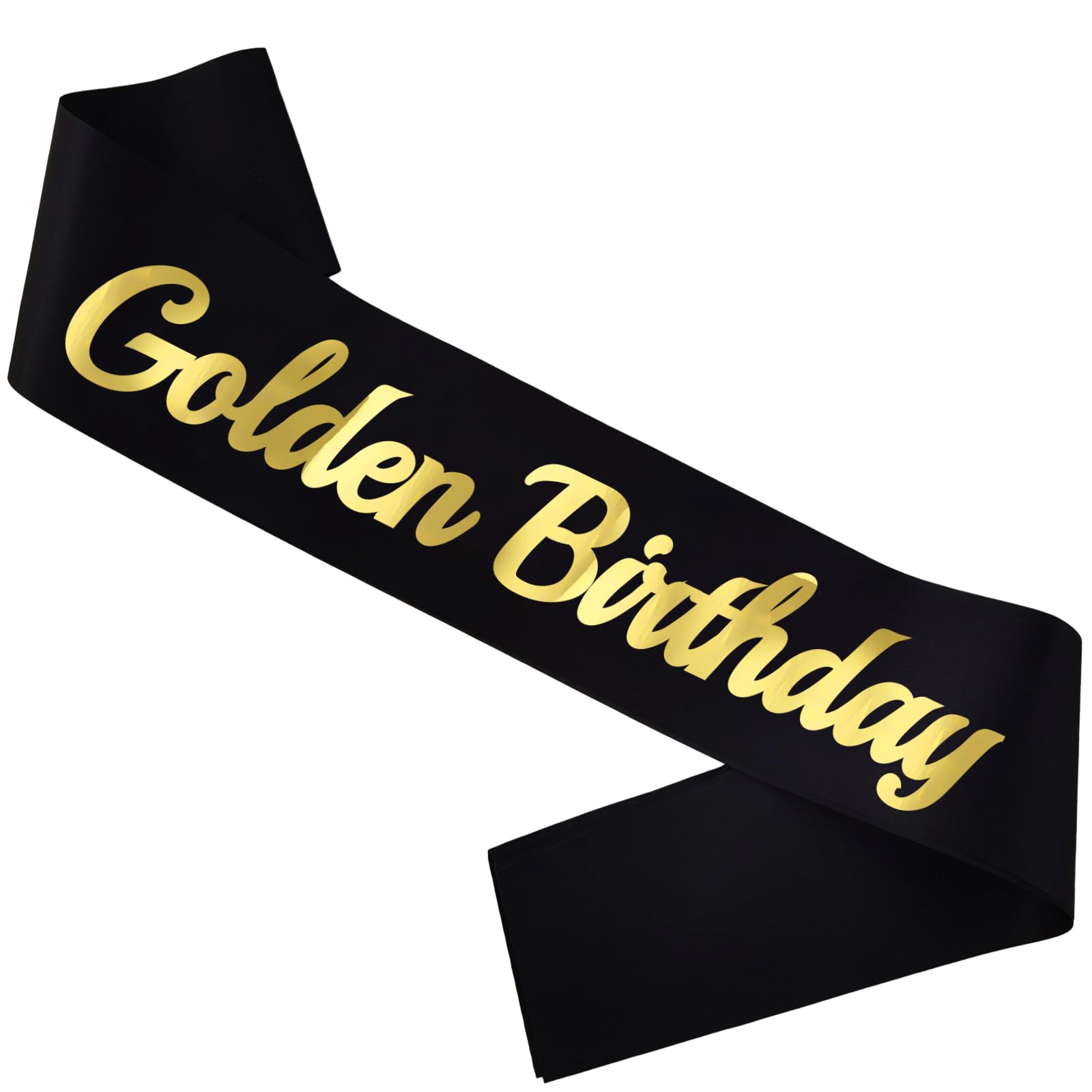 Birthday Sash For Women Birthday Baddie Sash Black Glitter & Gold Foil ...