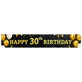 thumbnail image 1 of Golden Black 30th Birthday Banner Backdrop Party Supplies Decorations Happy Birthday Balloons Photography Props Celebrations Festive Events, 1 of 8