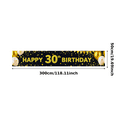 thumbnail image 1 of Golden Black 30th Birthday Banner Backdrop Party Supplies Decorations Happy Birthday Balloons Photography Props Celebrations Festive Events, 1 of 7