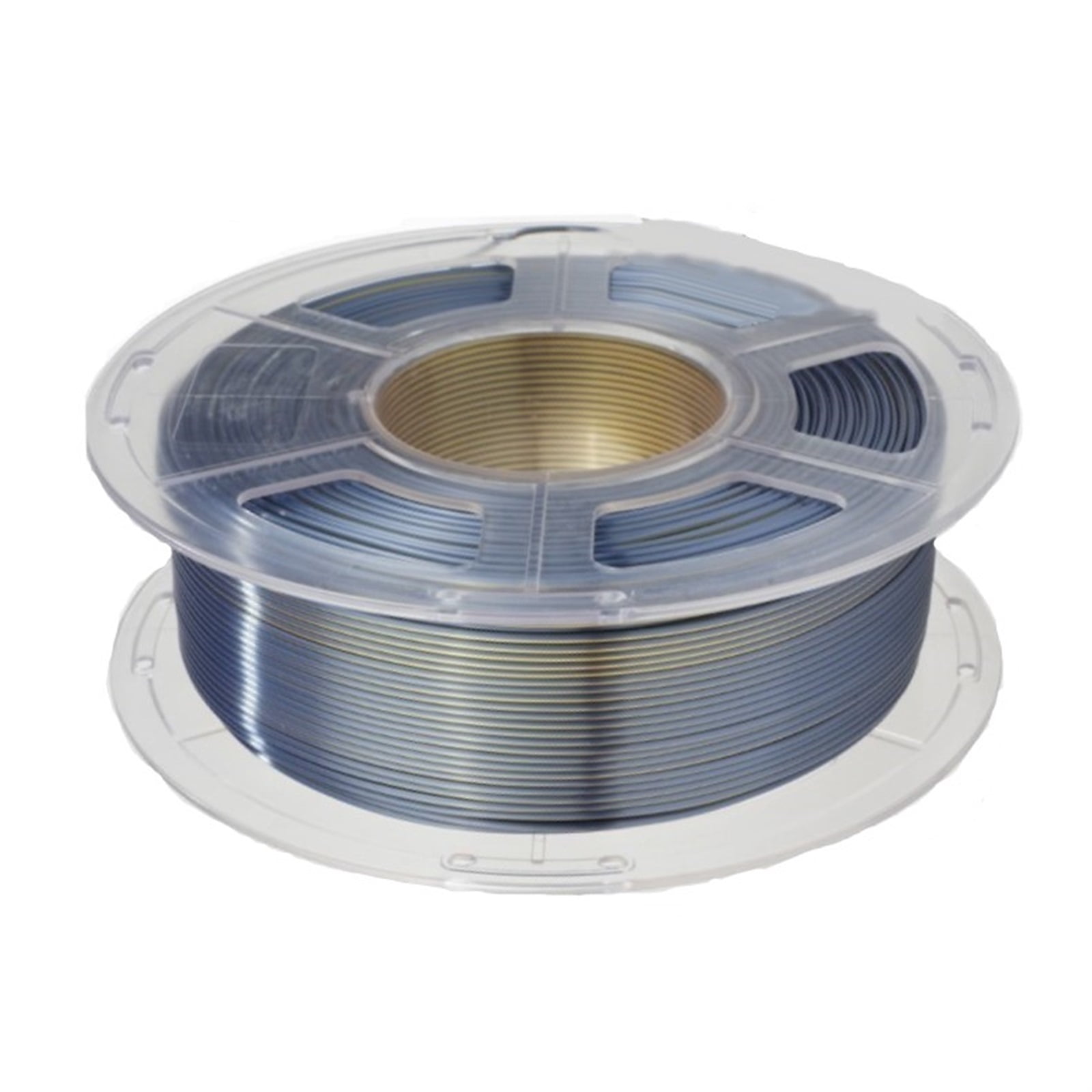 Golden-Black Dual Color Filament, 1.75mm for Most 3D Printers, Diameter Tolerance +/- 0.02mm, 1KG Shiny Coil, Easy-to-Print
