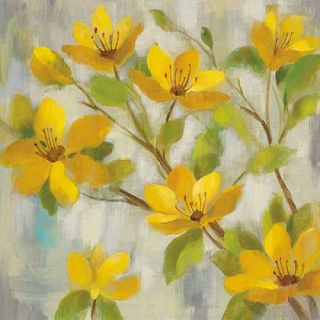 Golden Bloom I Canvas Art - Silvia Vassileva (24 x 24)