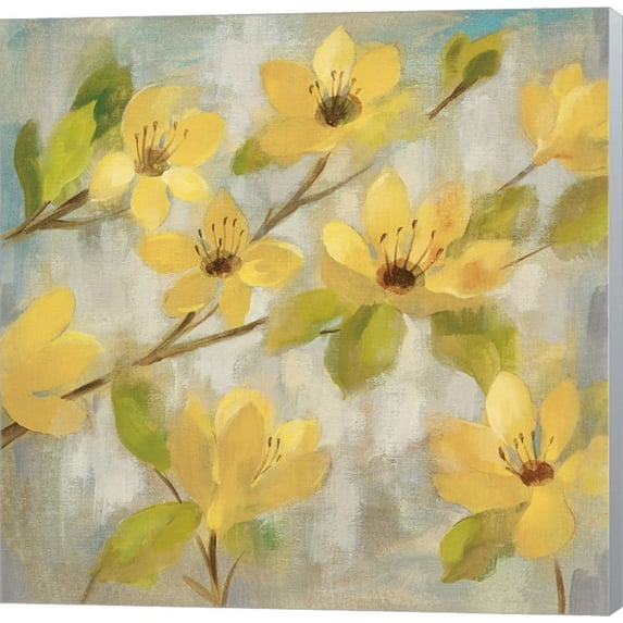 Golden Bloom II Neutral by Silvia Vassileva, Canvas Wall Art