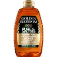 Golden Blossom Pure & Unfiltered Honey, 32 oz Plastic Bottle. Contains