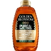 Golden Blossom Pure & Unfiltered Honey, 32 oz Plastic Bottle