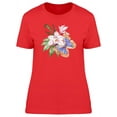 thumbnail image 1 of Golden-Blue Butterfly Tee Women's -Image by Shutterstock, 1 of 2