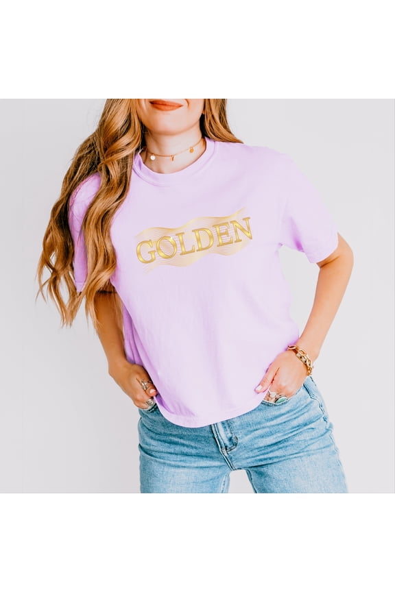Golden - Boxy Crop Top