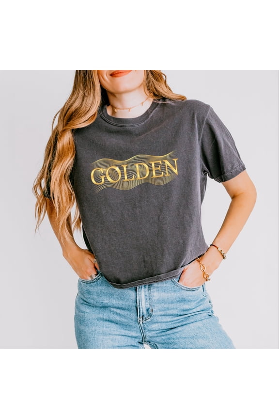 Golden - Boxy Crop Top
