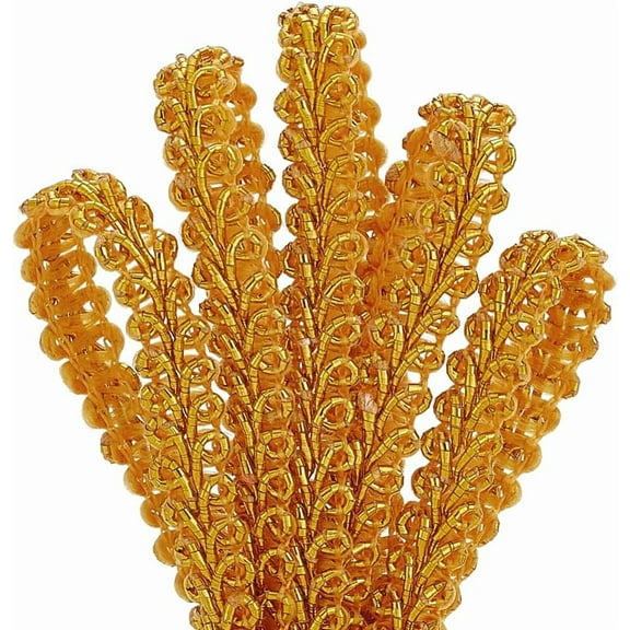 Golden Braid Tirm for Sewing 27 Yards 1/4 inch(8mm) Gimp Braid Trim Ribbon Polyester Basic Fringe Trim