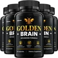 Golden Brain Capsules – Advanced Formula Memory Support, 5 Pack, (60 ...