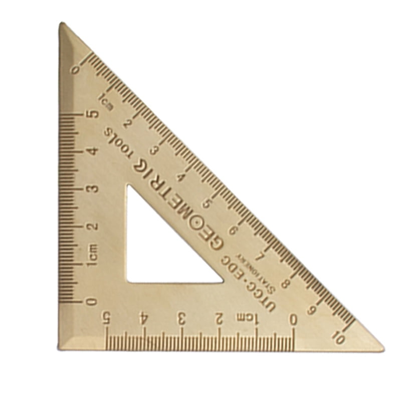 Golden Brass Math Geometry Set Vintage Protractor Math Geometry Education Drawing Tool