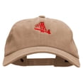 thumbnail image 1 of Golden Bridge Embroidered Unstructured Cotton Cap - Khaki OSFM, 1 of 5