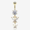 thumbnail image 1 of Golden Butterfly Besties Belly Button Ring, 1 of 4