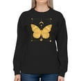 thumbnail image 1 of Golden Butterfly Sweatshirt Women -Smartprints Designs, Female XX-Large, 1 of 4