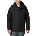 thumbnail image 1 of Generic Mens Ski Jacket Windproof Winter Coat with Hood Jackets for Men Black Outdoor Clothes L, 1 of 9