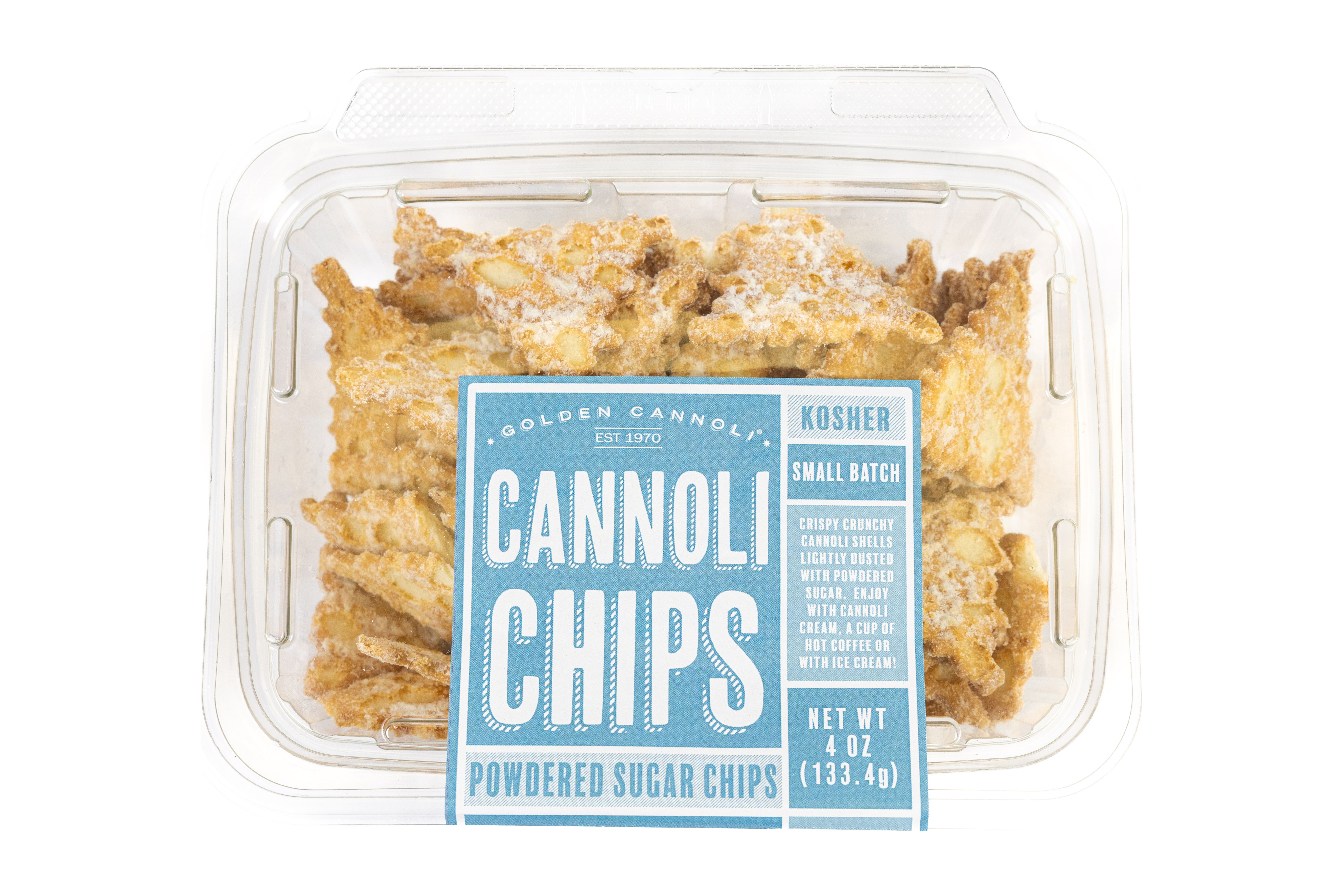 Golden Cannoli Cannoli Chips, 4oz. Clamshell, Shelf Stable, Regular