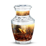 Golden Cardinal Bird Tiny Decorative Urn for Women - Compact Ashes Keepsake for Cherished Moments Funeral Urns For Human Ashes - Memorial Urns 3 Inch, 1 Pc