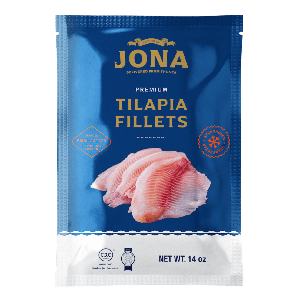 JONA Tilapia Retail Bag 14oz Tilapia Filets Kosher Certified