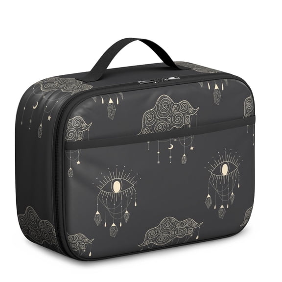 Golden Celestial Lunch Bag - Insulated Reusable Container with Spacious Capacity & Portable Handle for School